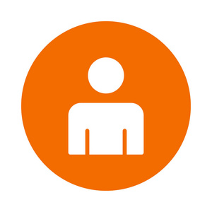 线性头像帐户用户头像平面图标隔离在白色背景, 矢量, 插图照片