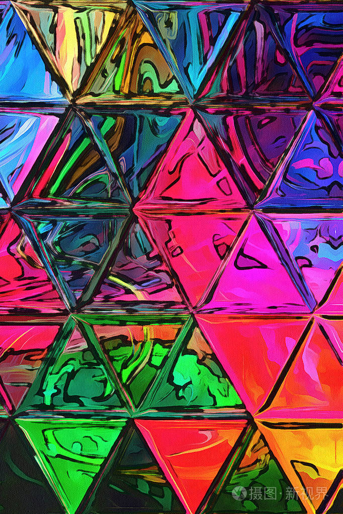 油画抽象背景的时尚印象派风格.设计工作的手工绘制图案.