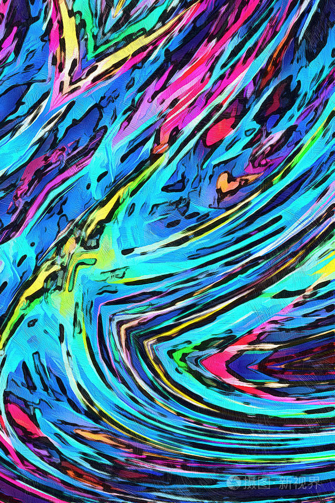 油画抽象背景的时尚印象派风格.设计工作的手工绘制图案.