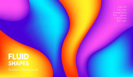具有3d 效果的抽象波形颜色形状
