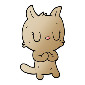 动画片涂鸦快乐猫图片