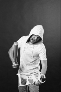 反情人节.没有爱和恨的概念照片