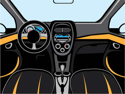 汽车室内矢量照片