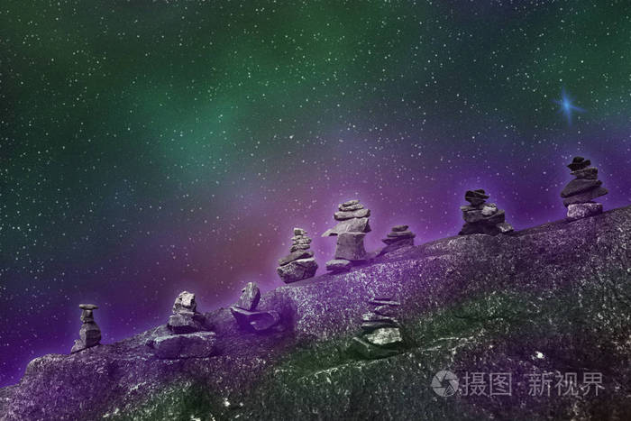 平行宇宙的抽象图象 从未知的石行星到空间的看法照片 正版商用图片0905ot 摄图新视界