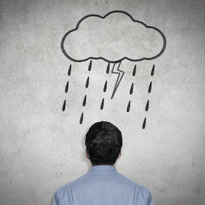 糟糕糟糕的一天的雨照片