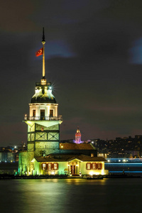全景 Towerturkey中东, 伊斯坦布尔, 长期暴露