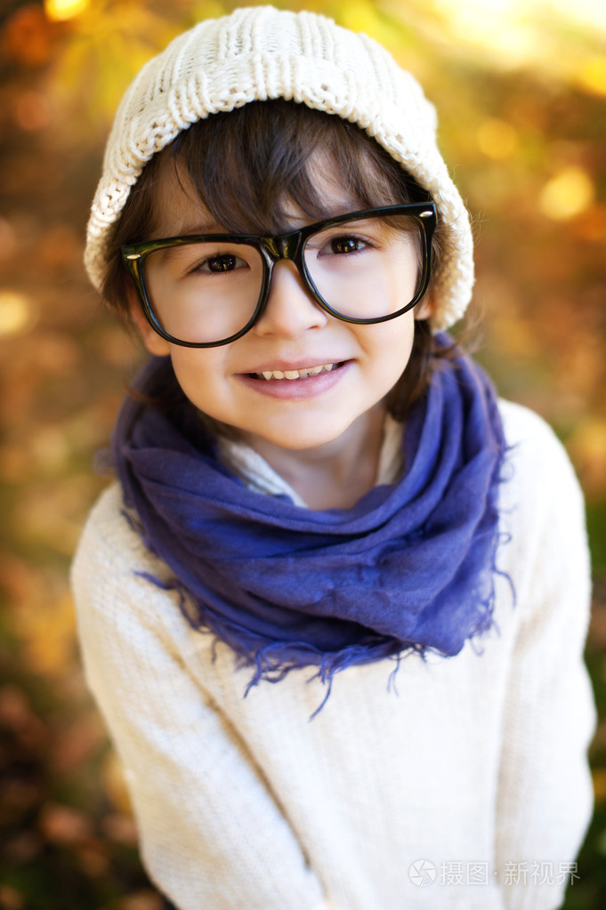 快乐的孩子的肖像