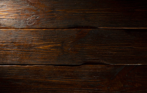 棕色的木纹纹理，顶视图的木桌，木墙背景
