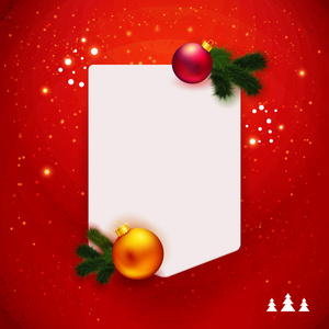 红色传统的圣诞笔记