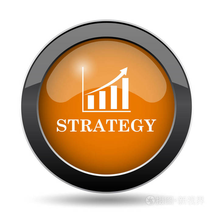 策略图标策略网站按钮白色背景