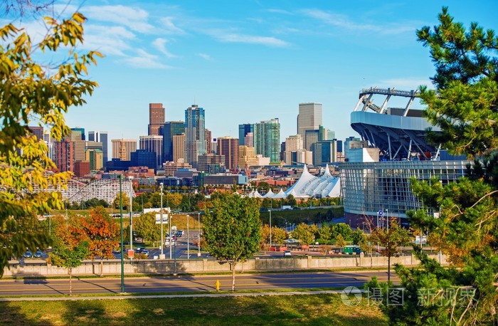 科罗拉多州的丹佛城市景观