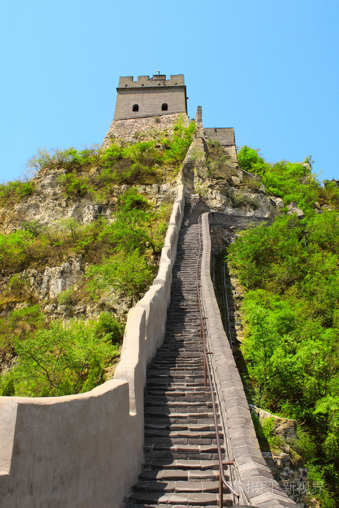 在中国北京附近的长城