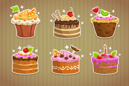 贴纸蛋糕图片