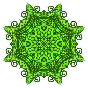 绿色的圆形图案