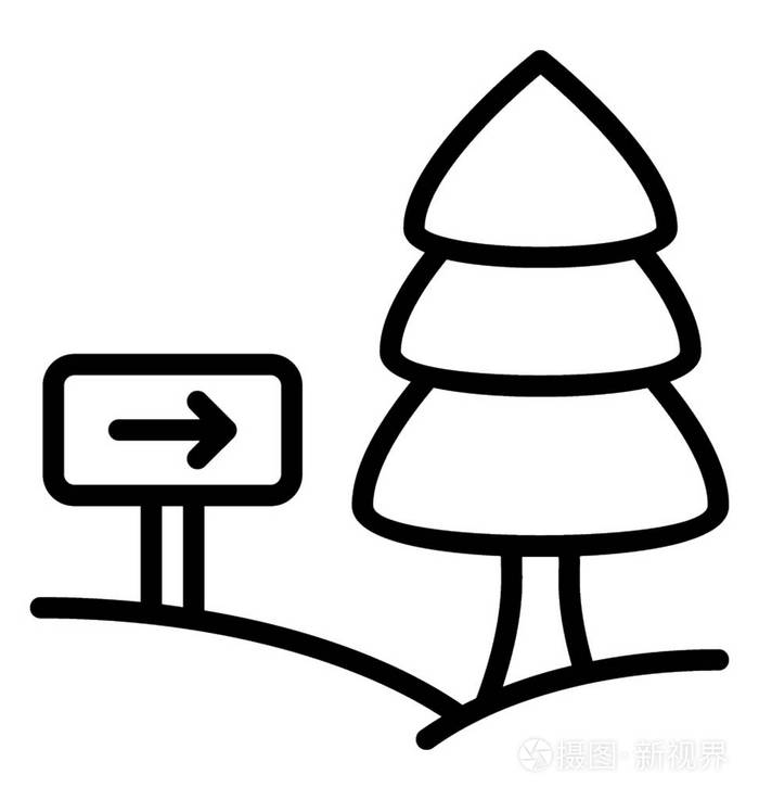 公园方向线图标, 指引符号插画-正版商用图片091jw7-摄图新视界