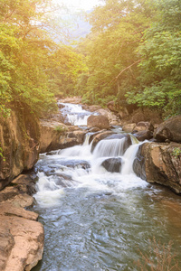 泰国考艾国家公园世界遗产南荣瀑布