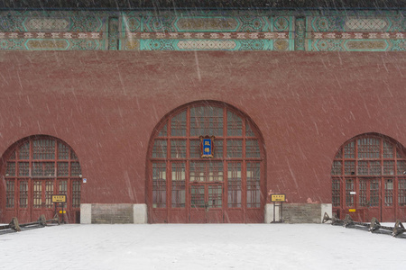 北京鼓楼入口特写图图片