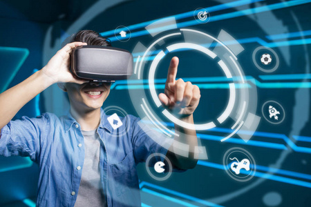 vr外国人人穿 vr 游戏与技术背景照片