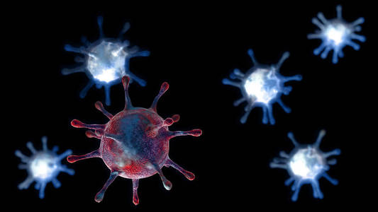 细菌病菌病毒, 流感, 视镜下的病毒, 传染性疾病.