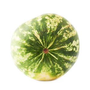 成熟的绿色西瓜果实分离图片