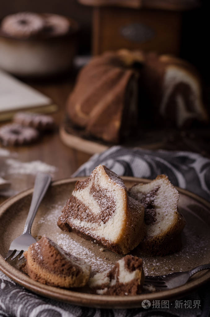 猴子面包与巧克力食品摄影美味甜点