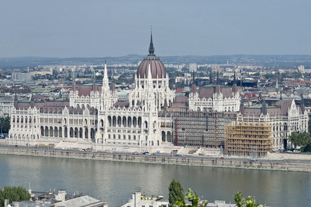 在布达佩斯，匈牙利国会大厦