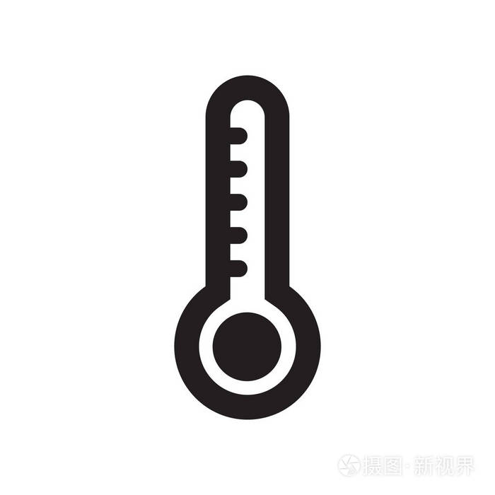 恒温器图标.时尚恒温器标志的概念, 从智能系列白色背景.适用于 web 