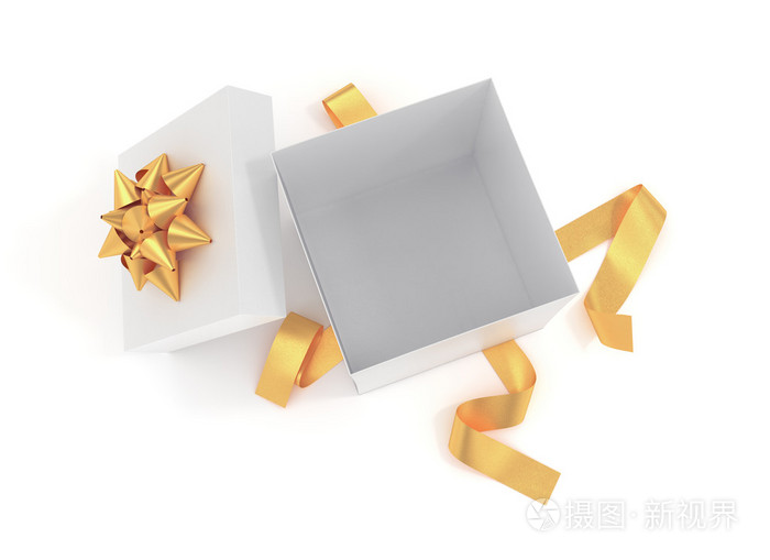 打开包装的礼品盒