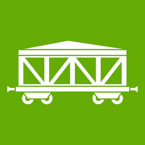 火车货车图标绿色
