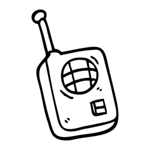 卡通对讲机图片-卡通对讲机素材-卡通对讲机插画-摄图新视界