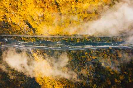 山区公路与雾