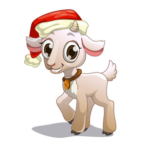 山羊与圣诞的帽子