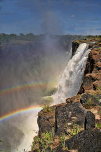 水流量, 维多利亚瀑布, 赞比亚