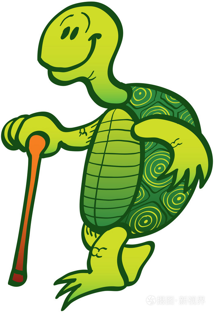 老绿蠵龟插画-正版商用图片092w82-摄图新视界