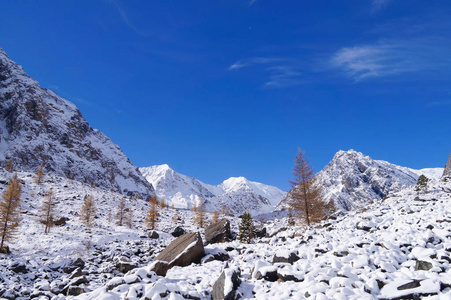 阿克特鲁山在早晨, 阿尔泰, 俄罗斯