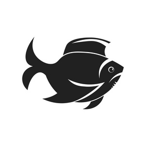 鱼图标矢量隔离白色背景为您的 web 和移动应用程序设计, 鱼徽标概念