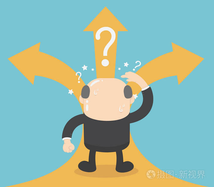 一个商人的概念混淆在他的分裂方式