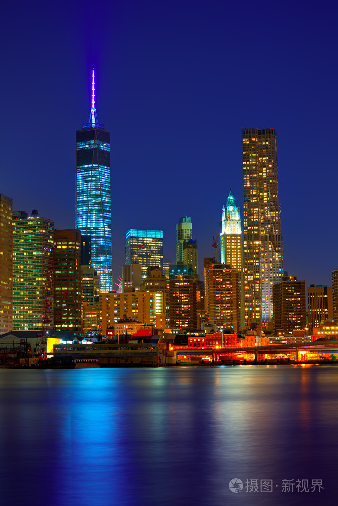 纽约纽约我们的日落曼哈顿