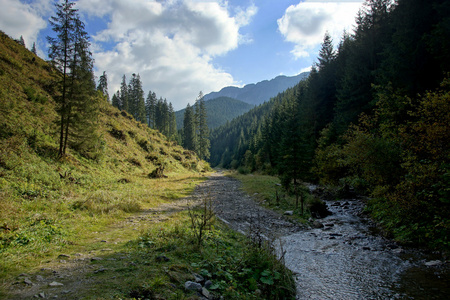 波兰上塔特拉山山崩地貌景观