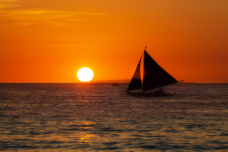 日落时的照片图片
