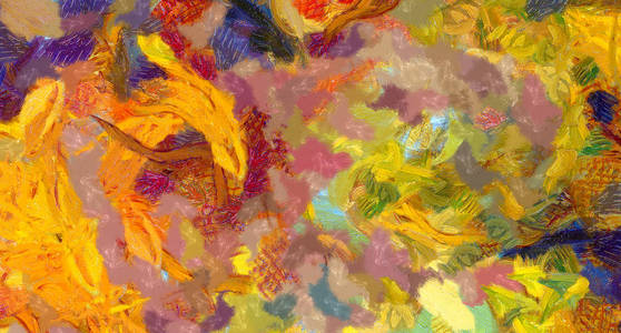 软漆笔触.明亮的粉彩色彩.抽象绘画背景.手绘艺术图案照片