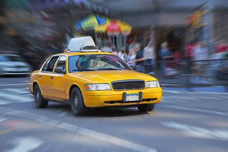 在纽约黄色出租车
