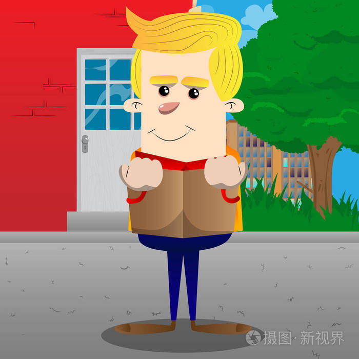 矢量卡通人物插画