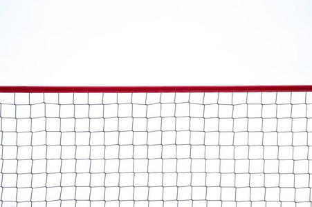 体育网在白色背景。排球网