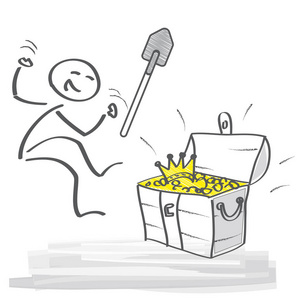 寻宝考古学家, downshifter 矢量插画照片