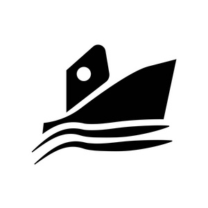 游艇图标。时尚的雅奇船标志的概念上的白色背景从夏季收藏。适用于 web 应用移动应用和打印媒体