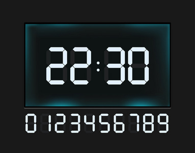 时钟数字图片