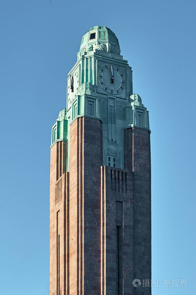 赫尔辛基中央站的钟塔
