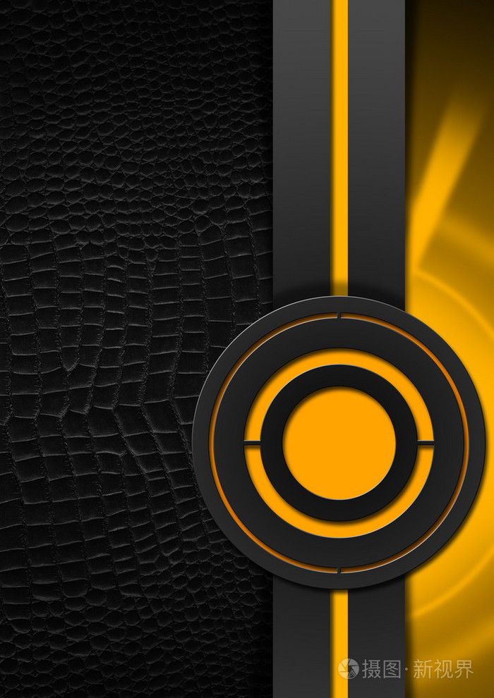 黑色和橙色的抽象背景