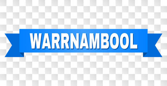 带 warrnambool 文本的蓝色条纹